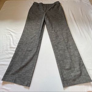 Larry Levine Stretch cotton high waisted wide leg pants